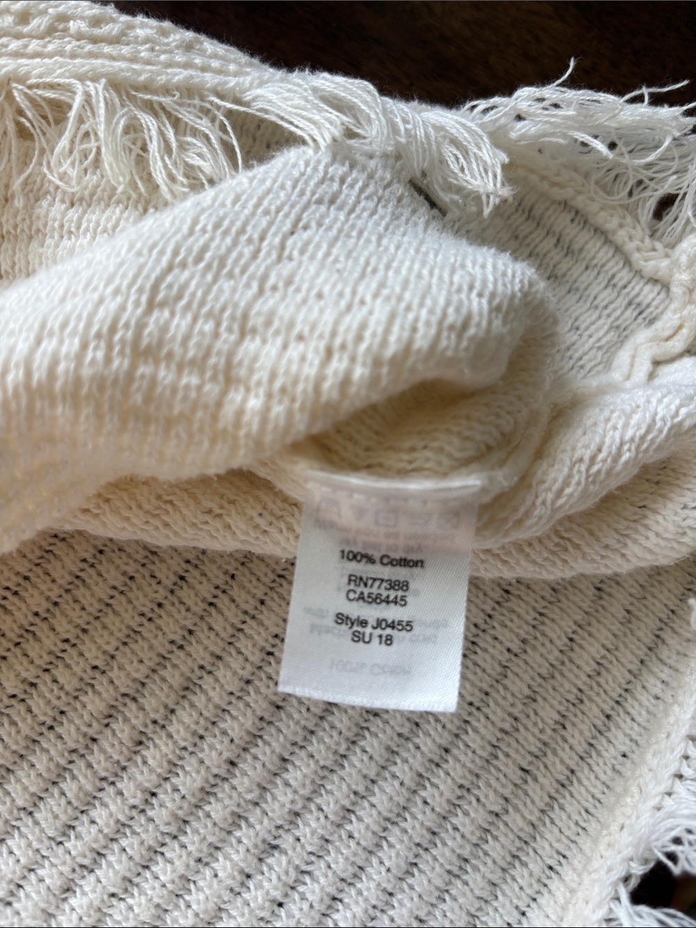 J. Crew Cream Fringe Short-Sleeve Knit Sweater Sz XL Boho Retro Western Knit - Picture 11 of 12